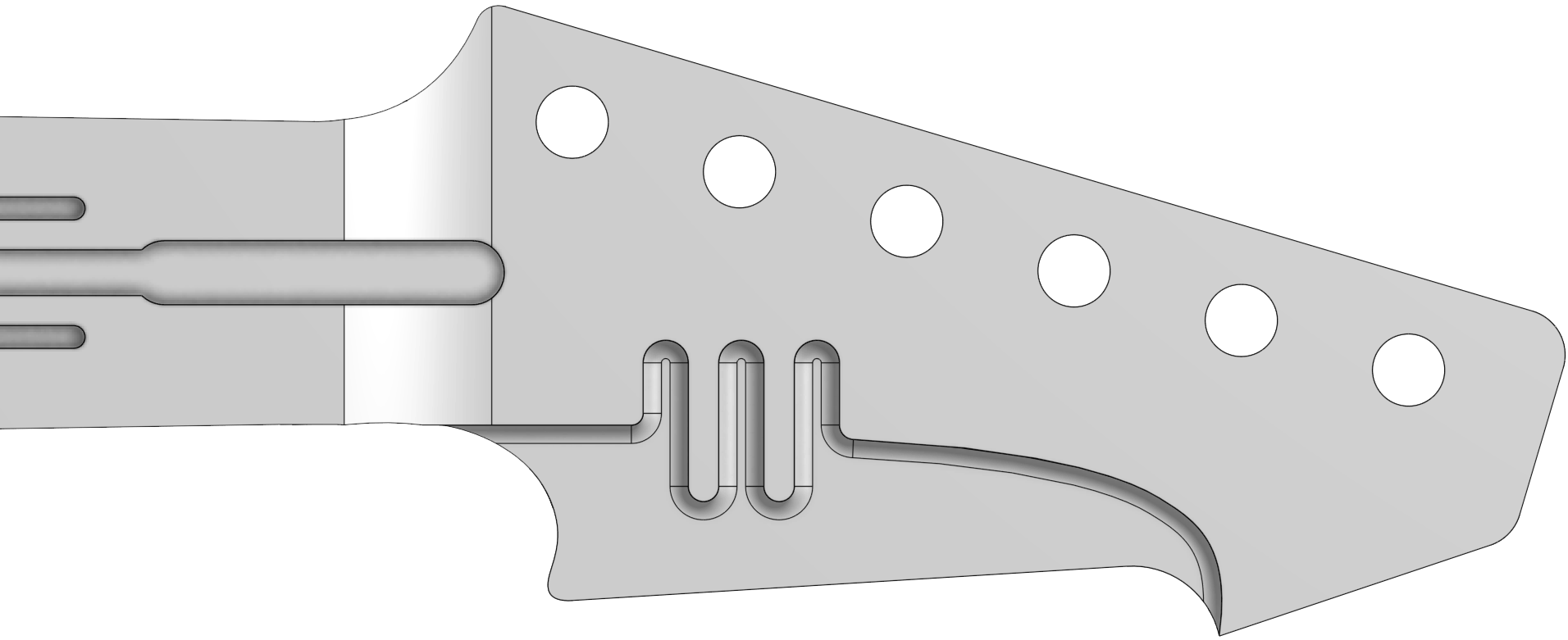 Distinctively symbolic headstock aesthetics